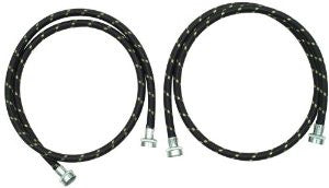 Whirlpool 8212487RC 5-Foot Industrial Braided Washer Fill Hose, 2-Pack