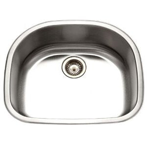 Houzer MS-2409-1 Medallion 23-11/16-by-21-Inch Single Bowl Undermount Stainless Steel Kitchen Sink