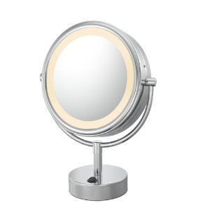 Kimball and Young 72585 Double Sided Vanity Mirror, Polished Nickel