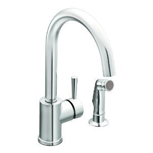 Moen 7106 Level One-Handle High Arc Kitchen Faucet, Chrome