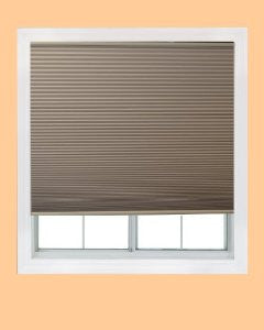 Easy Elegance, 30-inch-by-64-inch, Trim at Home (fits windows 20-inches to 30-inches wide) Cordless Honeycomb Cellular Shade, Black Out, Natural