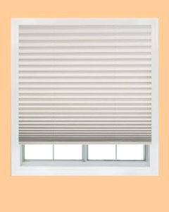 Easy Lift, 36-inch by 64-inch, Trim-at-Home (fits windows 21-inches to 36-inches wide) Cordless Pleated Shade, Light Blocking, White
