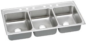 Elkay LTR46226 Gourmet Lustertone Sink, Stainless Steel
