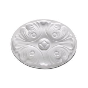 Focal Point 97535 Camellia Rosette 6-Inch by 4 1/2-Inch by 3/4-Inch, Primed White