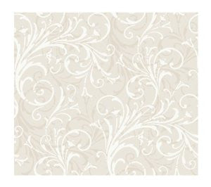 York Wallcoverings YS9272 Peek-A-Boo Layered Scroll Wallpaper, Oyster Grey/Pale Oyster/White