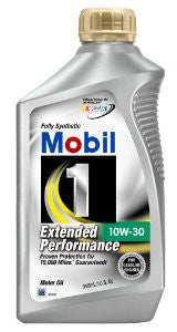 Mobil 1 44978 Extended Performance 10W-30 Synthetic Motor Oil - 1 Quart Bottle (Pack of 6)