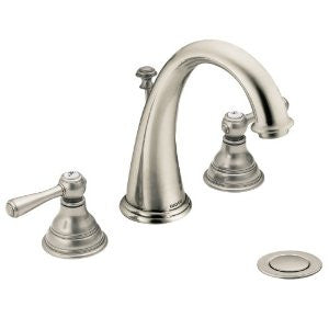 Moen T6125AN Kingsley Two-Handle High Arc Bathroom Faucet without Valve, Antique Nickel