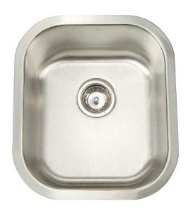 Artisan MH 1618 D8 15-1/2-Inch 18-Gauge Undermount Single Basin Stainless Steel Bar Sink Manhattan Collection