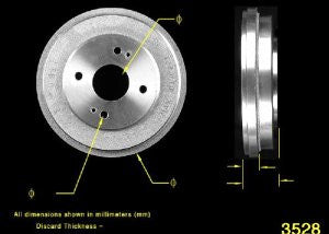 Bendix PDR0557 Brake Drum
