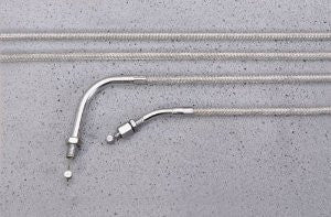Yamaha STR-4WM48-20-SD Braided Stainless Steel Throttle and Clutch Cable for Yamaha Road Star