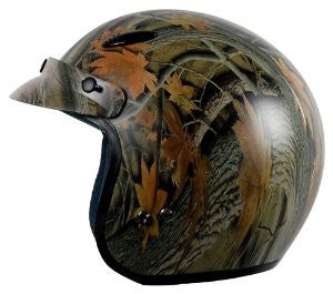 Vega X-280 Open Face Helmet (Forest Camo, X-Large)