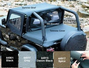 Omix-Ada 731011 Hard Top/Soft Top Tonneau Cover