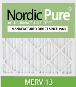 Nordic Pure 14x25x2M13-3 14x25x2 MERV 13 Pleated AC Furnace Air Filter, Box of 3, 2-Inch