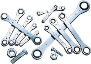 Craftsman 9-42112 12 Point Flat Ratcheting Box End Metric and Standard Wrench Set, 12-Piece