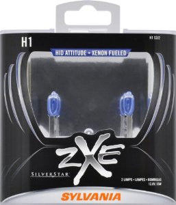 Sylvania H1 SZ SilverStar zXe High Performance Halogen Headlight Bulb, (Pack of 2)
