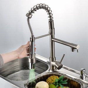 LightInTheBox Contemporary Single Handle LED Pull-out Kictchen Faucet