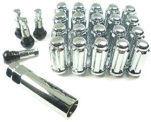 Wheel Pros W55175ST 12 mm x 1.75" Spline Closed End Wheel Truck Lug Nut Installation Kit - 5 Lug