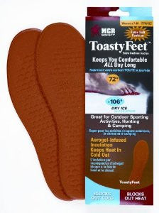 MCR Safety CTFW-XC Toasty Feet Woman's Shoe insoles Infused with Aerogel Extra Cushion for Sizes 7-10