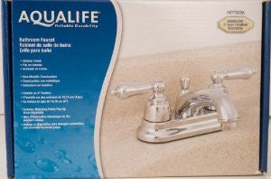 Waxman 0477322A Non-Metallic Decorative 2-Handle Lavatory Faucet, Chrome