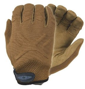 Damascus MX30 Interceptor X Unlined Gloves with Leather Palms, Medium, Coyote Tan