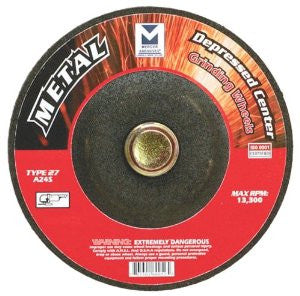 Mercer Abrasives 620190-5 Type 27 Depressed Center Grinding Wheels 9-Inch by 1/4-Inch by 5/8-Inch - 11, 5-Pack