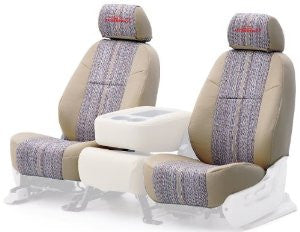 Coverking Custom-Fit Rear Bench Seat Cover - Saddleblanket Fabric, Tan