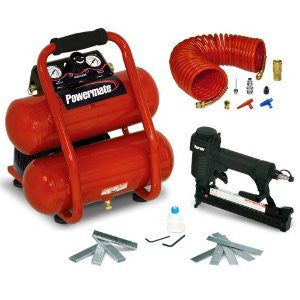 Powermate VSP0000201 2-Gallon Side Stack Air Compressor with Extra Value Kit
