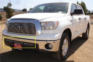 TRex Grilles 25959 Horizontal Aluminum Polished Finish Billet Bumper Grille Overlay for Toyota Tundra
