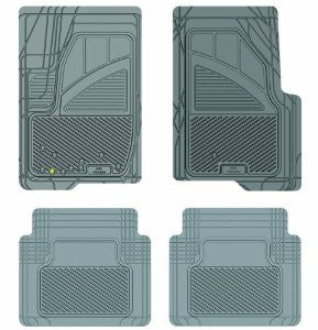 Koolatron Pants Saver Custom Fit 4 Piece All Weather Car Mat for Select Ford Models (Grey)