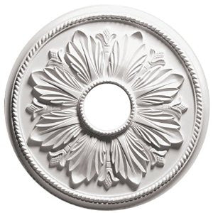 Focal Point 81641 41-Inch Renaissance Medallion 41-Inch by 41-Inch by 1 3/4-Inch, Primed White