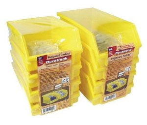 Triton Products 028 Bin Kits for Pegboard Storage, Yellow, 8-Pieces