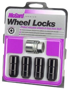 McGard 24208 Chrome/Black (M14 x 2.0 Thread Size) Cone Seat Wheel Lock, (Set of 4)