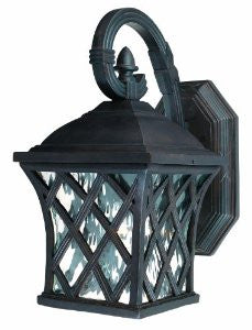 Thomas Lighting SL914740 Lattice Collection 1 Light Outdoor Wall Sconce, Burnished Umber
