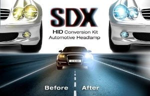HID Xenon Headlight "Slim" Conversion Kit by SDX, H13 Dual-Beam Bi-Xenon, 5000K