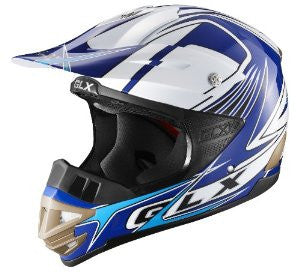 GLX Adult Off-Road Helmet (Galaxy Blue, Small)