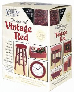 Rust-Oleum 213206 Distressed Quart And Half Pint Kit, Distressed Vintage Red