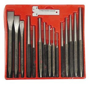 Astro Pneumatic 1600 16-Piece Punch and Chisel Set