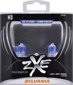 Sylvania H3 SZ SilverStar zXe High Performance Halogen Headlight Bulb, (Pack of 2)