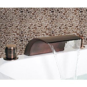 LightInTheBox Oil Rubbed Bronze Waterfall Widespread Bathroom Sink Faucet