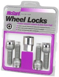 McGard 28174 Chrome Bolt Style Radius Seat Lock Bolt Set