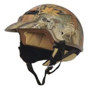 Core Forester Deluxe Half Helmet (Tan Camouflage, Small)