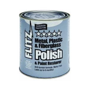 Flitz (CA 03518-6) Blue Metal, Plastic and Fiberglass Polish Paste - 2.0 lbs. Quart Can