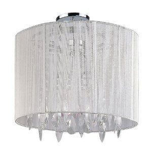 DVI DVP3412CH-SST 2 Light Mayfair Semi Flush Ceiling Light,
