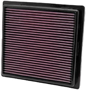 K&N 33-2457 High Performance Replacement Air Filter for 2011 Jeep Grand Cherokee/Dodge Durango 3.6L V6/5.7L V8